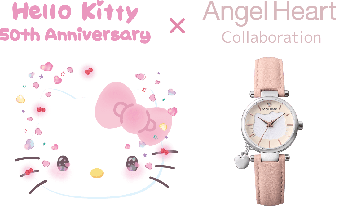 Hello Kitty 50th Anniversary × Angel Heart Collaboration